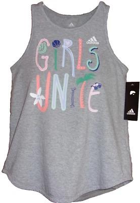 Camiseta sin mangas Adidas para niña "Girl's Unite" gris talla: mediana nueva con etiquetas Foto 1 de 4