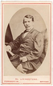 Original carte de visite portrait of the explorer David Livingstone - Foto 1 di 1