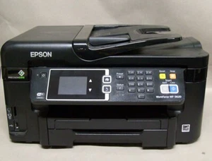 USED EPSON WORKFORCE WF-3620 ALL-IN-ONE PRINTER WIFI ETHERNET FOR PARTS ONLY - Picture 1 of 4