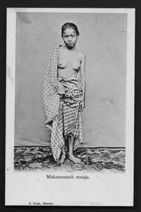 Makassar Nude Girl Celebes Sulawesi Indonesia ca 1899 - Picture 1 of 1