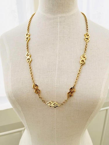 Collana catena lunga GIVENCHY motivo logo G colore oro semplice elegante donna