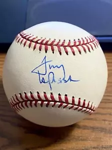 TONY LARUSSA 4 SIGNED AUTOGRAPHED OML BASEBALL! Cardinals, Athletics! HOF! - Picture 1 of 2