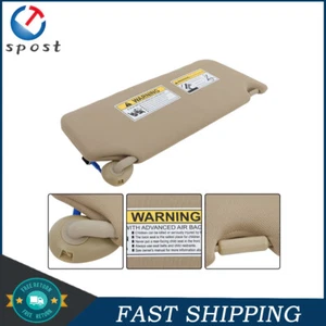 Driver Side Beige Sun Visor For 2017-2021 Honda Pilot 2018-2020 Honda Ridgeline - Picture 1 of 12