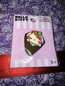 LOUNGEFLY New In Package *** HELLO KITTY SUSHI *** Enamel Lapel Pin - Picture 1 of 2