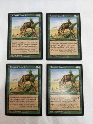 MTG 4x Rampant Growth Mirage Regular LP FREE SHIPPING - Image 1 of 2