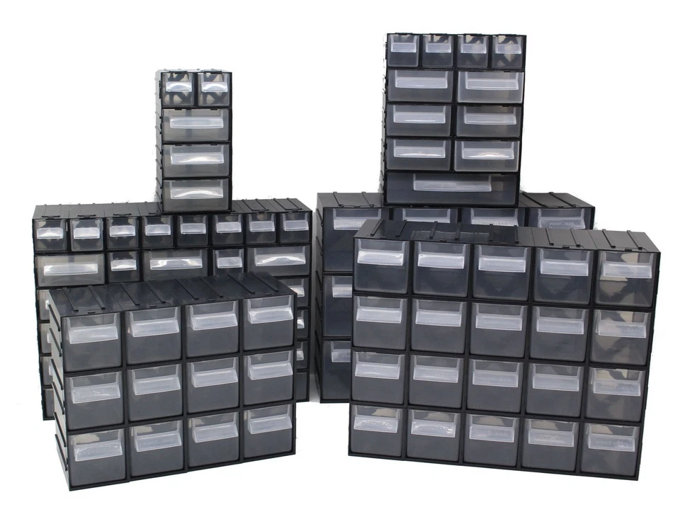 NEW Connectable Parts Storage Units With Visible Plastic Drawer Boxes Many Uses - Image 1 of 1