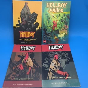 4 HELLBOY Mike Mignola The Chained Coffin Hellboy Junior The Right Hand Of Doom - Picture 1 of 5