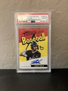 Topps Herritage 1973 Topps Pack Cubierta Auto #73PCJL PSA 8 2022 - Imagen 1 de 2