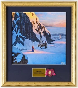 Thomas Kinkade Custom Framed Print Display with Princess Anna Tassel Banner Pin - Picture 1 of 1