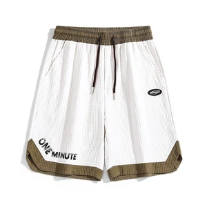 Pantalones Cortos Para Hombre Verano Delgados Cordón Informales Medianos Pantalones Impermeables Níquel Pantalones Cortos - Imagen 1 de 11