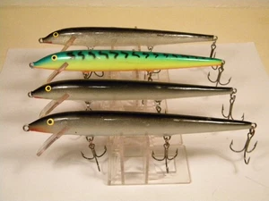 4 Original Rapala Floating Minnow F18 Silver Firetiger Finland crankbait lure - Picture 1 of 3