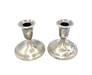 Matching Pair Of Vintage International Silver Co. Candle Holders - Picture 1 of 8