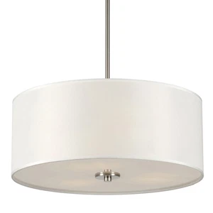 Forte Lighting 2740-03 Betty 3 Light 20"W Pendant - Nickel - Picture 1 of 5