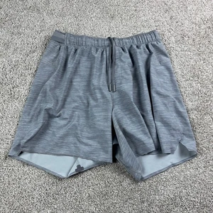 Lululemon Shorts Mens Medium Gray Surge Lined Training Performance Running Gym - Picture 1 of 10