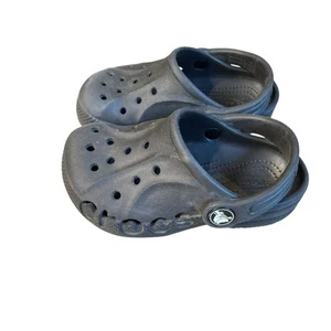 Crocs Baya Toddler Clogs Size 8 Black Water Friendly Lightweight Sandals A29 - Picture 1 of 6