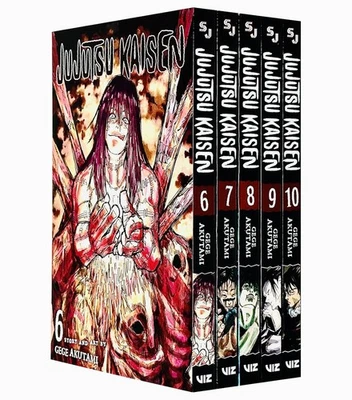 Jujutsu Kaisen by Gege Akutami: (Volume 6-10) 5 Books Manga Set - Ages 13-17 -PB - Image 1 of 3