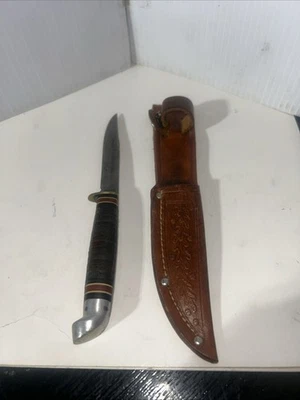 CUCHILLO DE CAZA de aves y truchas Western Boulder Colorado L48B de colección con funda Foto 1 de 4