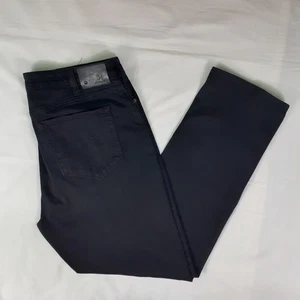 34 Heritage Charisma Jeans Herren 40x32 schwarz Stretch 5 Pocket gerades Bein Logo - Bild 1 von 22