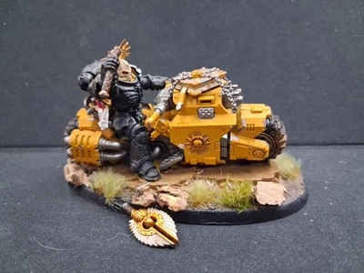 Warhammer 40k - Space Marines - Primaris Chaplain on Bike - Broken Crozius - Image 1 of 4