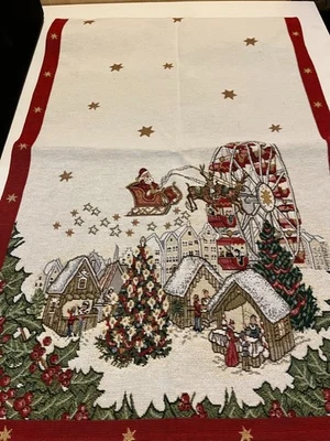 Very Rare Villeroy & Boch Toys Fantasy 1x Table Runner 2016 Tapestry Ferris Wheel - Image 1 of 4