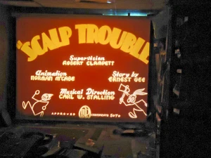 16mm Scalp Trouble Porky Pig Cartoon - Imagen 1 de 5