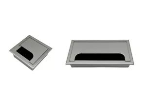 Aluminium Kabeldurchführung Kabeldurchlass Kabelauslass Kabeldose Schreibtisch - Bild 1 von 4