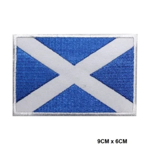 Aplique de parche bordado para planchar/coser bandera nacional de Escocia para ropa - Imagen 1 de 2