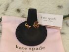 Kate Spade Heart Rock Solid Twisted Heart Ring Size 7 NWT $88 Dust Bag SALE
