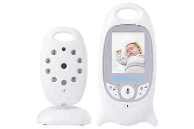 NEGOZIO MATTO Baby Monitor Visione Notturna Monitoraggio Temperatura Wireless Video LCD Audio