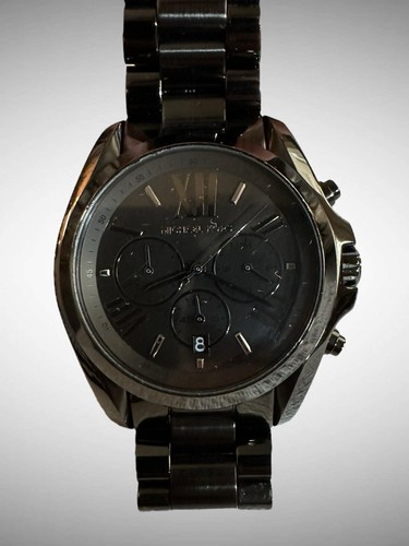 MICHAEL KORS MK 5550 Orologio da polso Nero PVD Rivestito Quarzo Cronografo