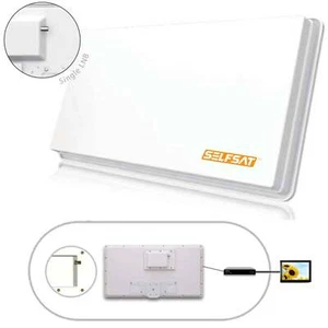 Selfsat H30D1 antena plana única para 1 participante HDTV y soporte 4K UHD adecuado - Imagen 1 de 7
