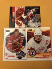 Steve Yzerman Detroit Red Wings 3 Card Lot Hockey Heroes Auxiliary Power