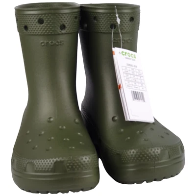 New CROCS Classic Crush Boots Olive Green Size USA M 2/W 4 Women Teen Men In Bag - image 1 of 4