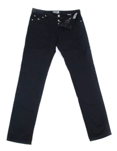 Luigi Borrelli Midnight Navy Blue Solid Pants - 38/54 - (CAR2931511) - Picture 1 of 4