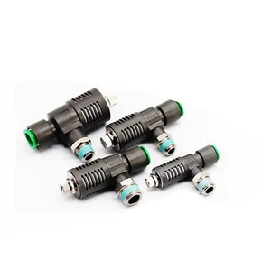 SMC ASV310F-01-06S  Nickel-Plated Brass PBT Tee Speed Exhaust Control Valve✦Kd - Picture 1 of 4