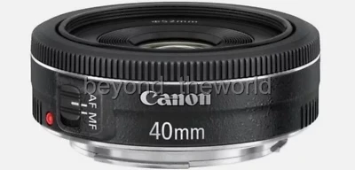 [Canon] EF 40mm f/2.8 STM Pancake Lens (Bulk Package) - Black - Image 1 of 2