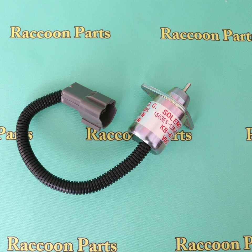 Aftermarket Diesel Fuel Cutoff Stop Solenoid Replaces Kubota 1503es-12s5suc12s