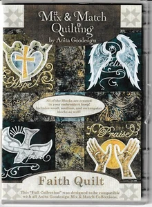 CD de diseño de máquina de bordar Faith Quilt Anita Goodesign - Imagen 1 de 2