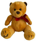 Lindt Golden Teddy Bear Plush Red Ribbon and Red Bow 29 cm seated