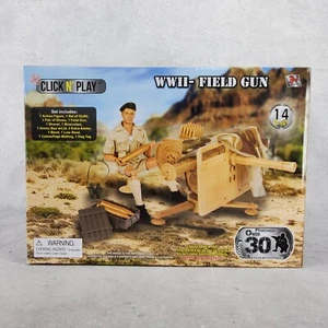 Click N’ Play World Peacekeepers WWII Field Gun 14 Pcs Set Military - Picture 1 of 11