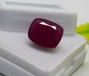 Natural Rubi Cushion Shape 7.65 Ct Certified Loose Gemstone - Picture 1 of 11
