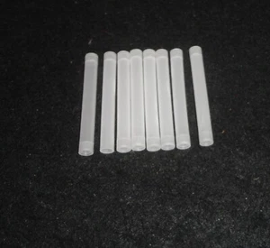 LOT OF (8)  99.95% HIGH PURITY TRANSLUCENT POLYCRYSTALLINE ALUMINA TUBE No.: 431 - Picture 1 of 7