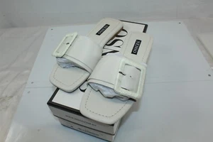 Senso Sandals Open Square Toe With Large Chic Buckle Detail Ice Size 8 - Picture 1 of 7
