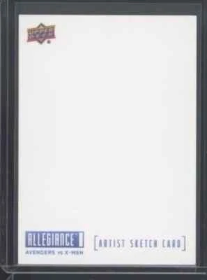 Marvel Allegiance 2022 UD Avengers vs X-Men Artist Sketch Card Blank 1/1 C4 - Image 1 of 2