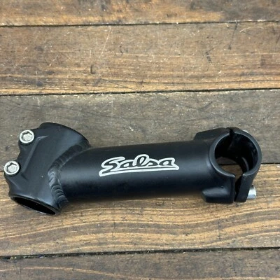 Vintage Salsa Riser Stem 1 1/8 in Threadless  25.4 mm 115 mm Reach Black 1990s - Image 1 of 4