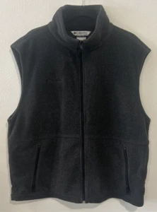 Columbia Full Zip grau Fleece Weste große Ärmel Jacke Herren - Bild 1 von 4