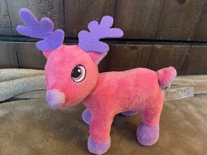 Dan Dee rosa lila Rentier Plüschtier Stofftier Spielzeug RAR Weihnachten XMAS - Bild 1 von 3