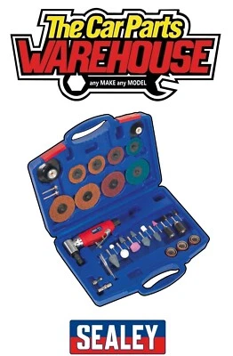 Sealey GSA674K Generation Air Right Angle Die Grinder Sander Kit 42Piece in Case - Image 1 of 3