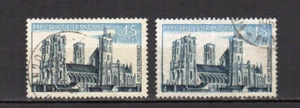 France 1960 Cathédrale de Laon Y&T 1235 & 1235b 2 timbres oblitérés /TE3476 - Picture 1 of 1