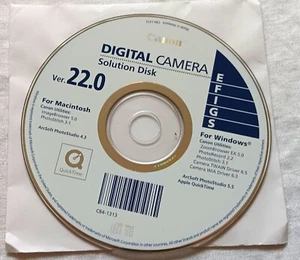 ⭐️⭐️ Canon Digital Camera Solution Disk EFIGS Ver 22.0 Macintosh Windows ArcSoft - Bild 1 von 1